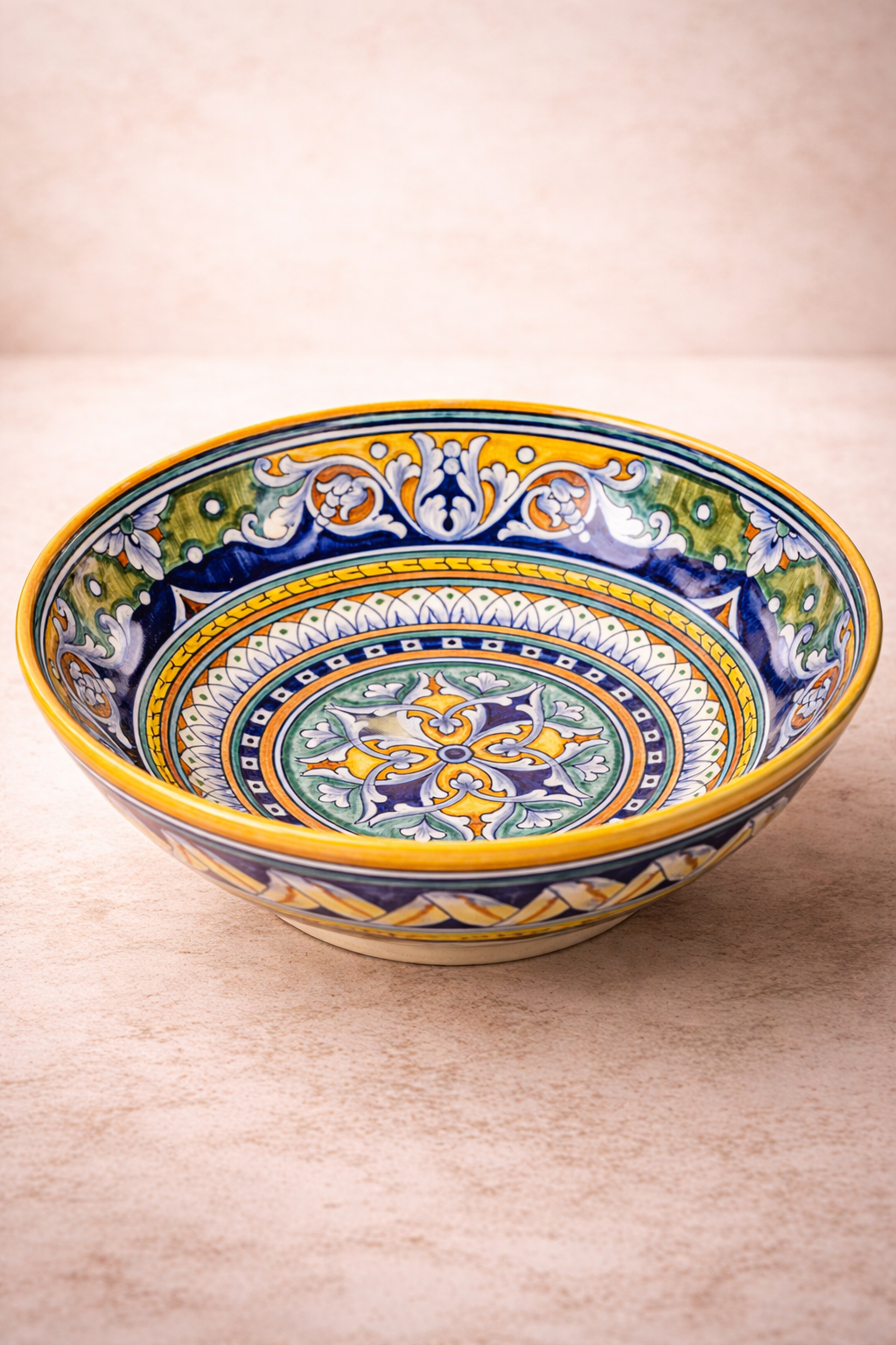 Golden Circle Ceramic Bowl