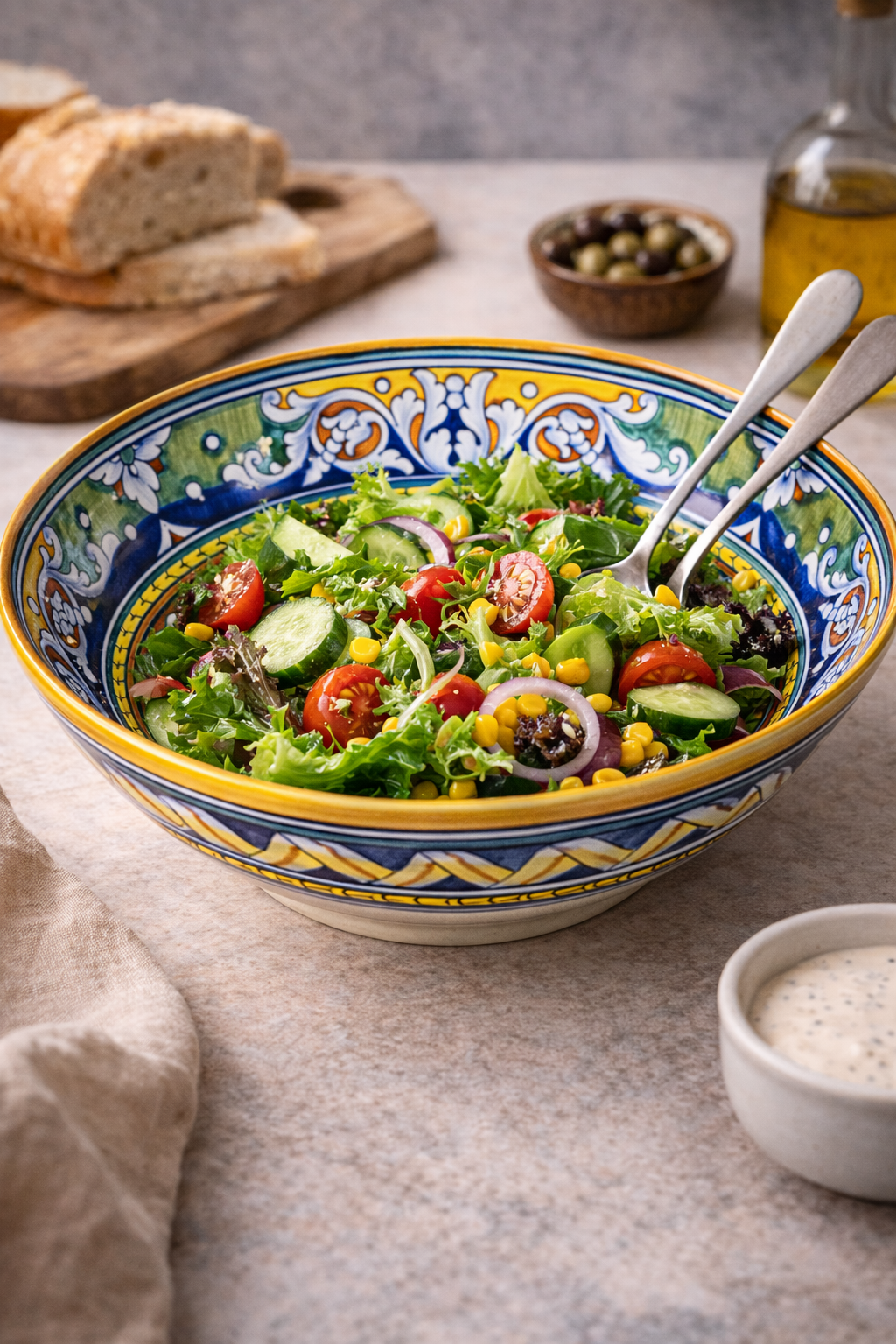 Golden Circle Ceramic Bowl