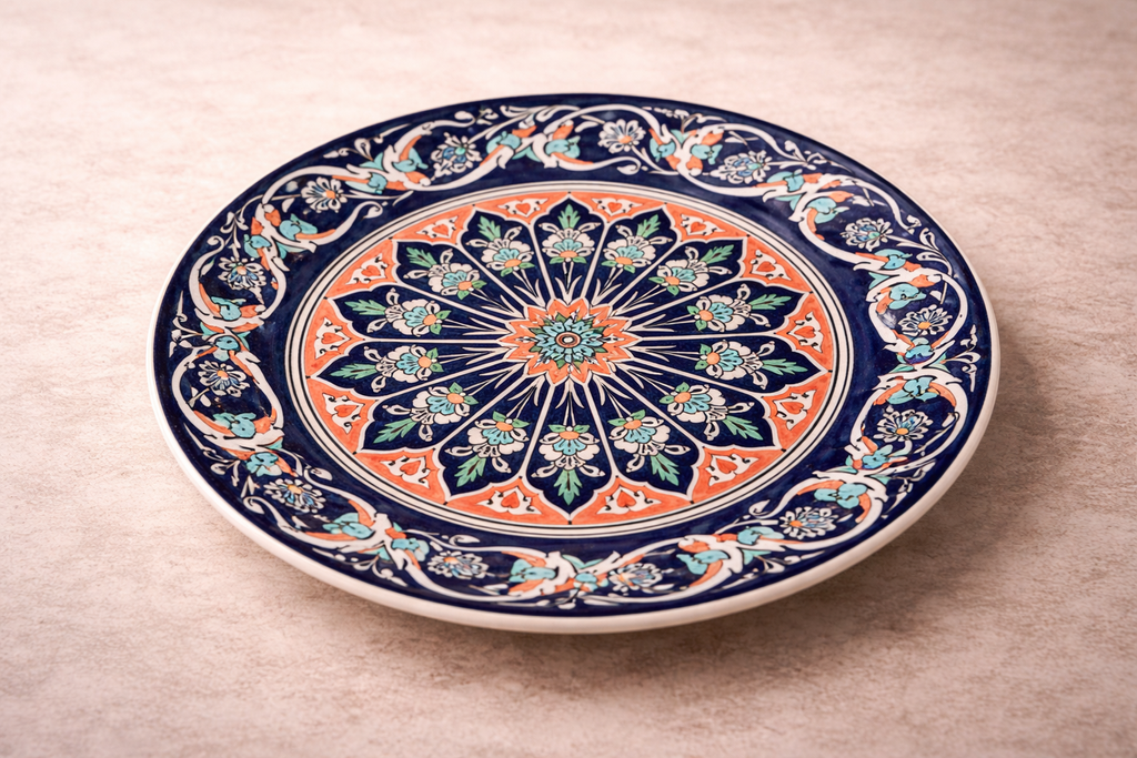 Midnight Blossom Plate
