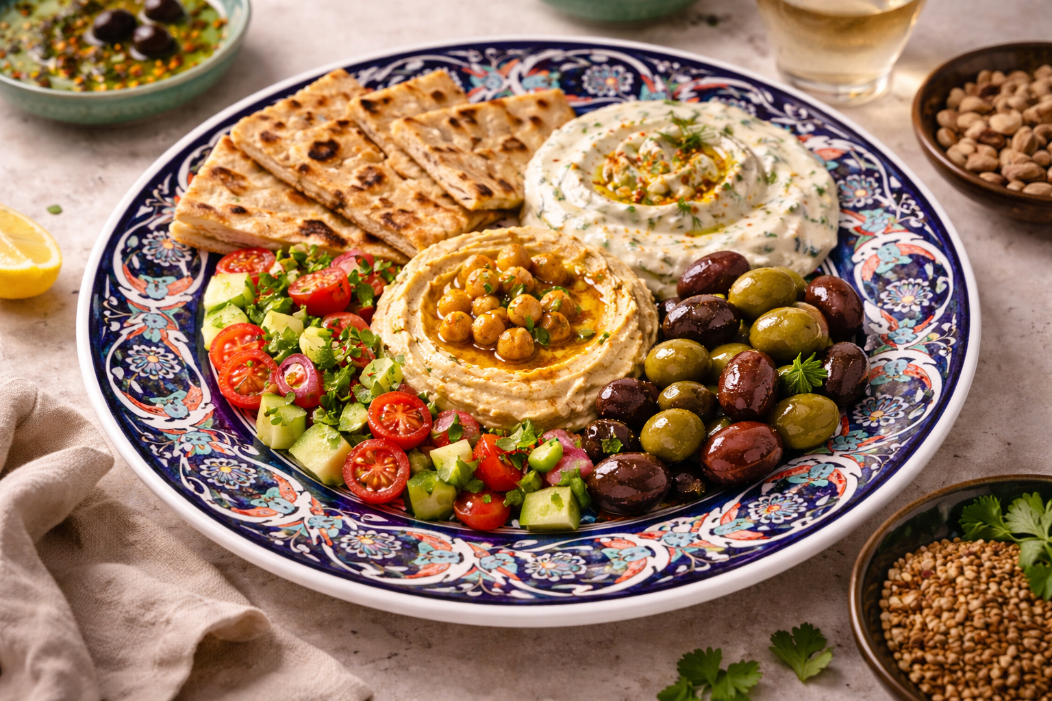 Midnight Blossom Plate