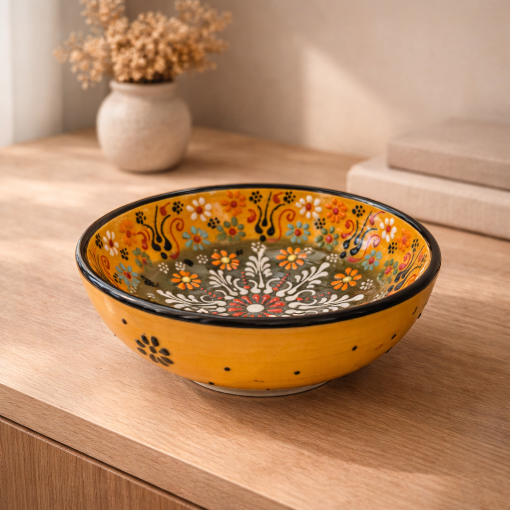 Golden Meadow Ceramic Bowl